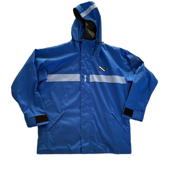JARO winter parka DEEP BLUE dive threads logo L - Picture 2 of 10